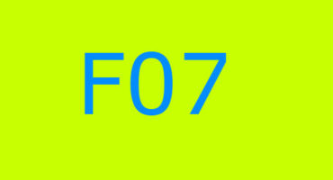 Foutcode F07 in de wasmachine Indesit